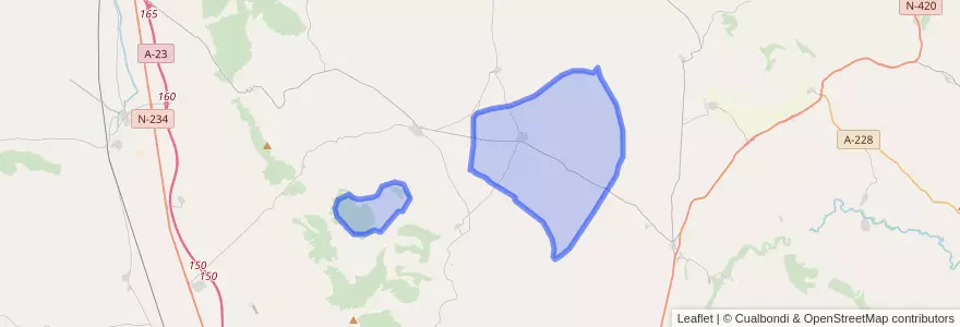Mapa de ubicacion de Visiedo.