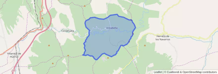 Mapa de ubicacion de Vistabella.