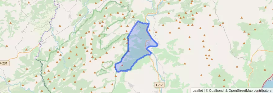 Mapa de ubicacion de Xerta.
