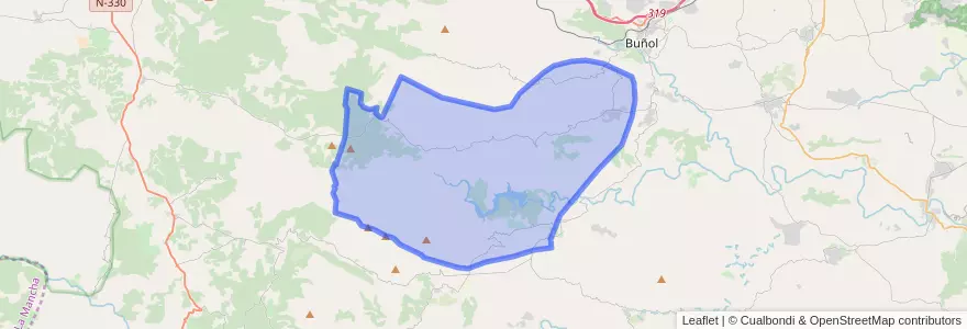 Mapa de ubicacion de Yátova.