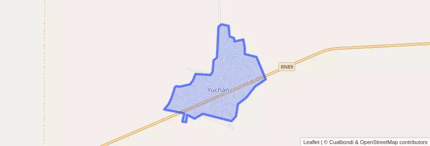 Mapa de ubicacion de Yuchán.