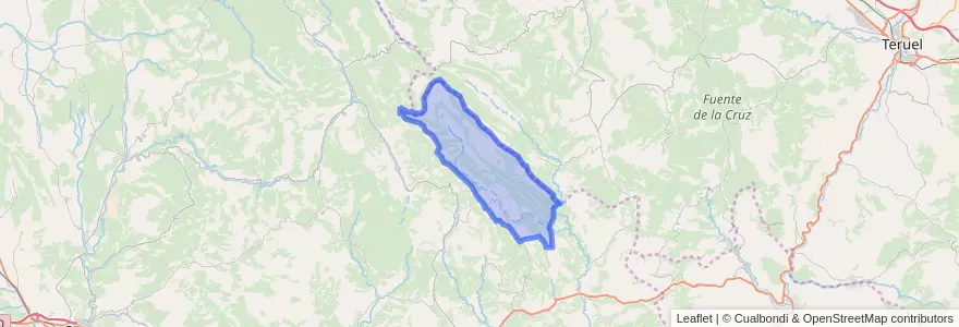Mapa de ubicacion de Zafrilla.