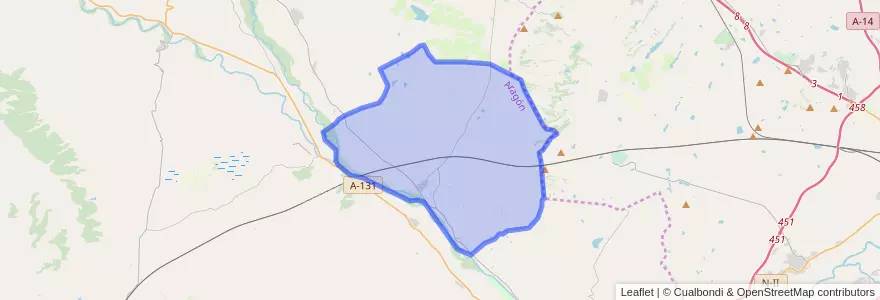 Mapa de ubicacion de Zaidín.