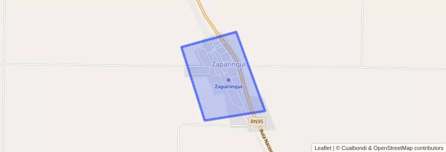 Mapa de ubicacion de Zaparinqui.
