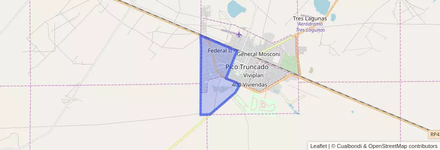 Mapa de ubicacion de Zona Oeste.