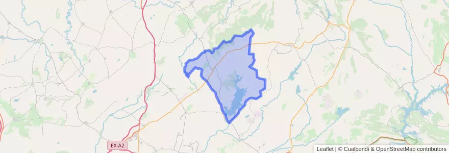 Mapa de ubicacion de Zorita.