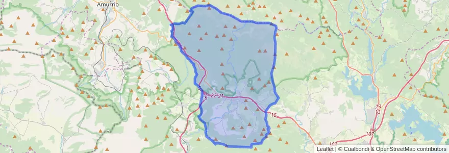 Mapa de ubicacion de Zuya/Zuia.