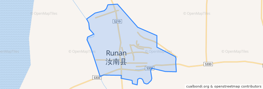 Mapa de ubicacion de 汝宁街道.