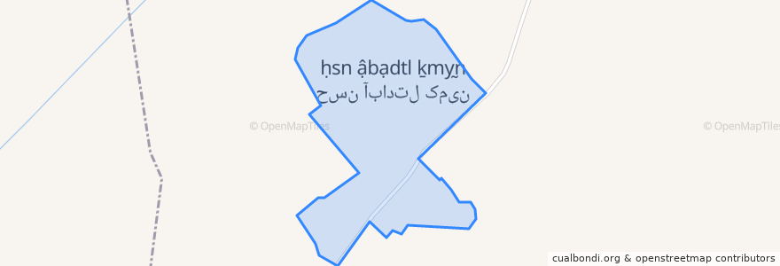 Mapa de ubicacion de حسن‌آباد تل‌کمین.