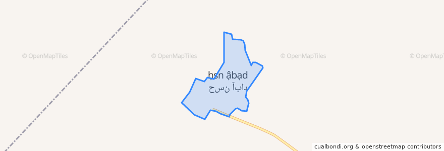 Mapa de ubicacion de حسن‌آباد.