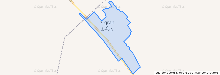 Mapa de ubicacion de زرگران.