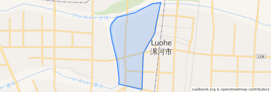 Mapa de ubicacion de 顺河街街道.