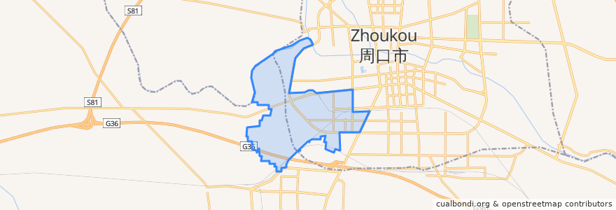 Mapa de ubicacion de 城南街道.