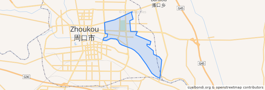 Mapa de ubicacion de 文昌街道.