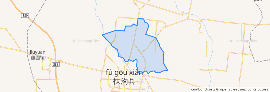 Mapa de ubicacion de 扶亭街道.