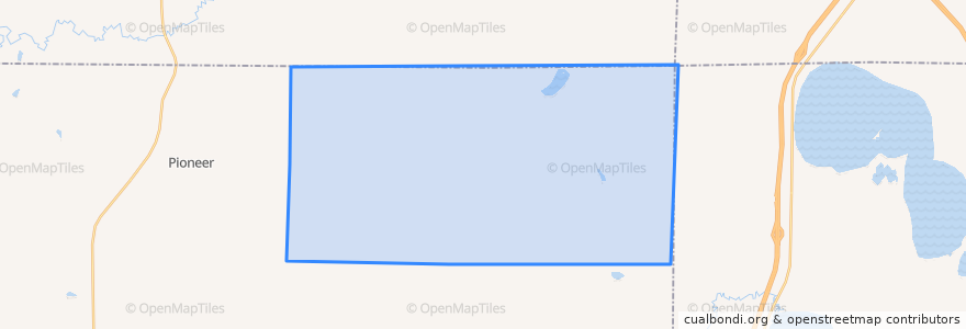 Mapa de ubicacion de Norwich Township.