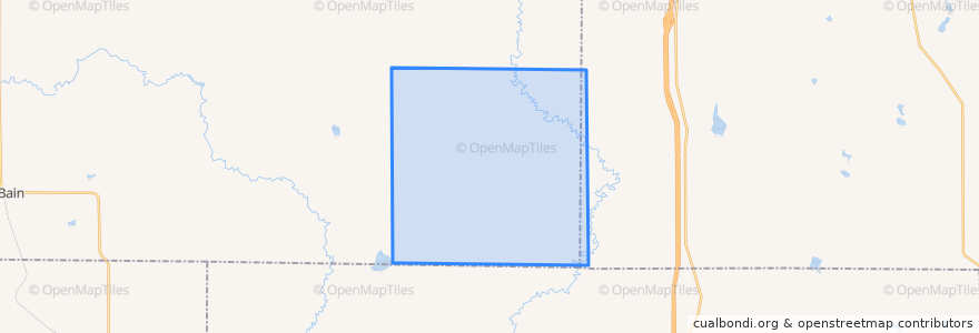 Mapa de ubicacion de Holland Township.