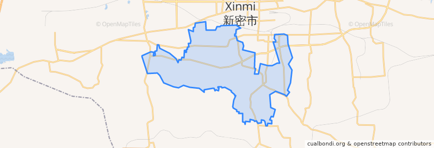 Mapa de ubicacion de Chengguan.