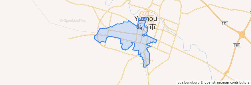 Mapa de ubicacion de 夏都街道.