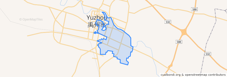 Mapa de ubicacion de 颍川街道.