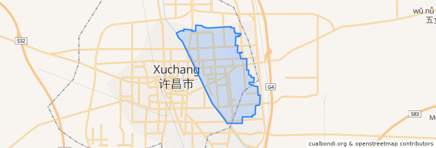 Mapa de ubicacion de 半截河街道.