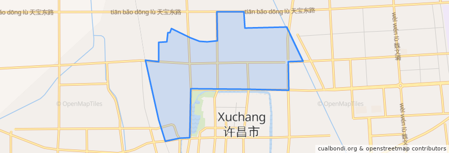 Mapa de ubicacion de 北大街道.