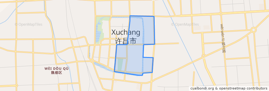 Mapa de ubicacion de 东大街道.