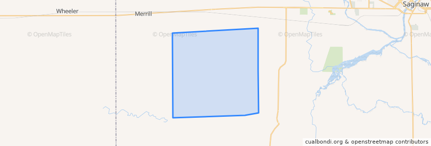 Mapa de ubicacion de Fremont Township.