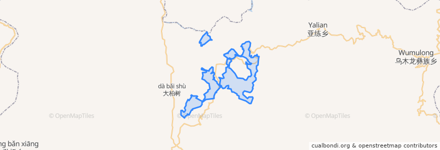 Mapa de ubicacion de 勐底农场.