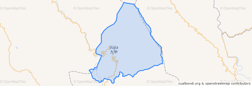 Mapa de ubicacion de 九甲镇.