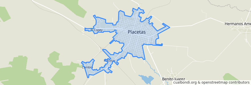 Mapa de ubicacion de Ciudad de Placetas.