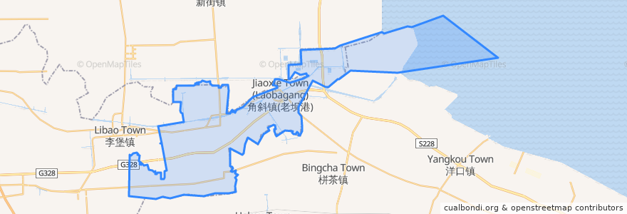 Mapa de ubicacion de 角斜镇.