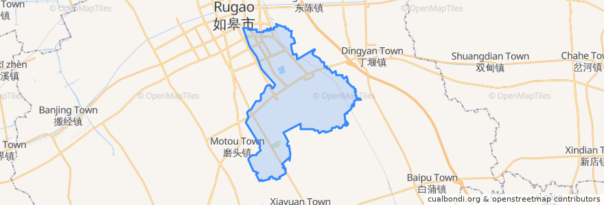 Mapa de ubicacion de 城南街道.