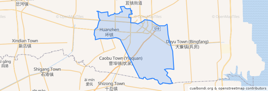 Mapa de ubicacion de 掘港街道.