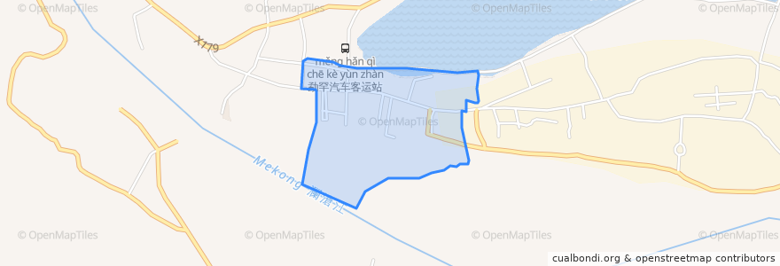 Mapa de ubicacion de 橄榄坝农场.