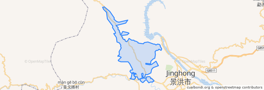 Mapa de ubicacion de 景洪工业园区.