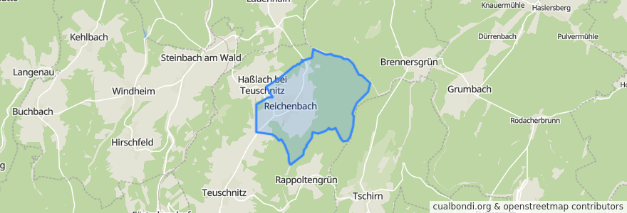 Mapa de ubicacion de Reichenbach.