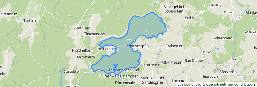 Mapa de ubicacion de Langenbacher Forst.