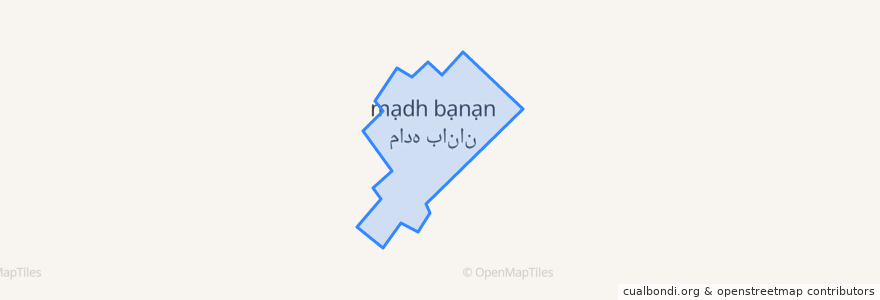 Mapa de ubicacion de ماده بانان.