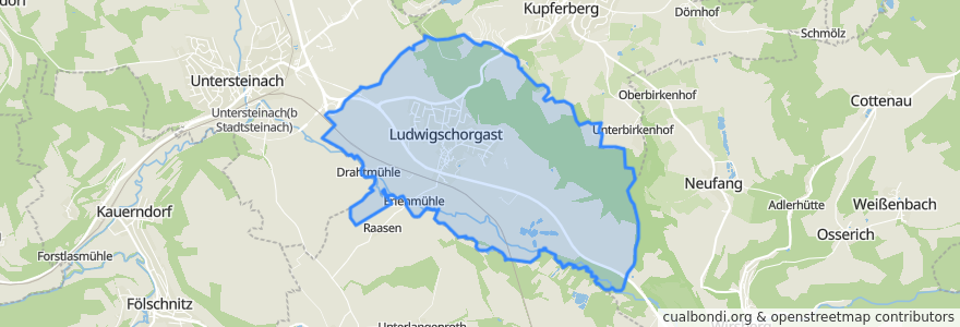 Mapa de ubicacion de Ludwigschorgast.