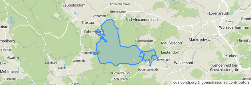 Mapa de ubicacion de Tröstauer Forst-Ost.