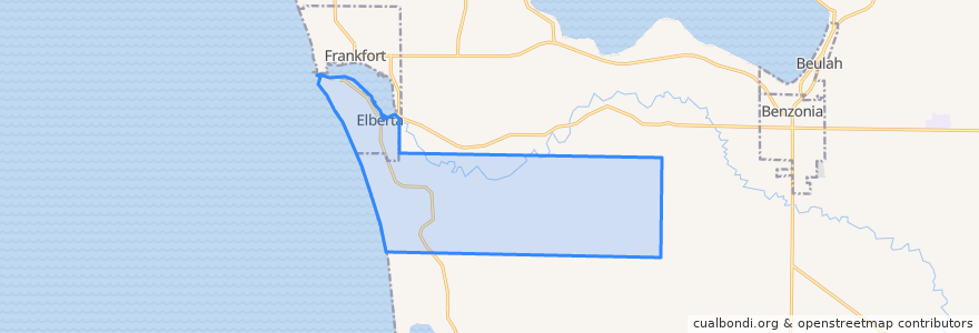 Mapa de ubicacion de Gilmore Township.