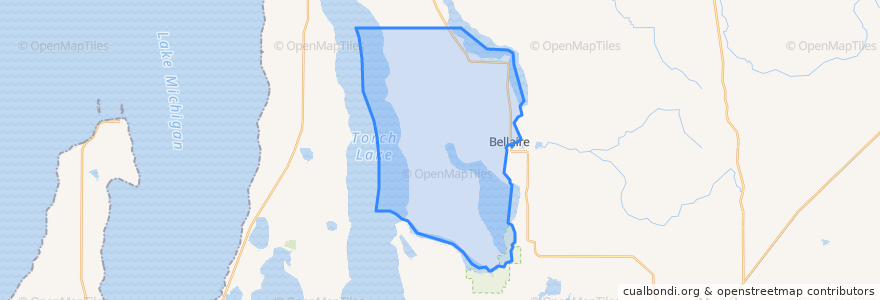 Mapa de ubicacion de Forest Home Township.