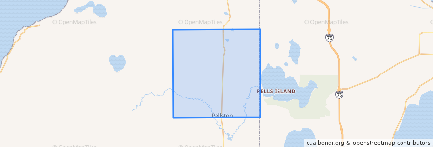 Mapa de ubicacion de McKinley Township.