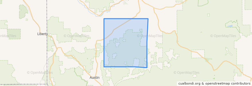 Mapa de ubicacion de Homer Township.