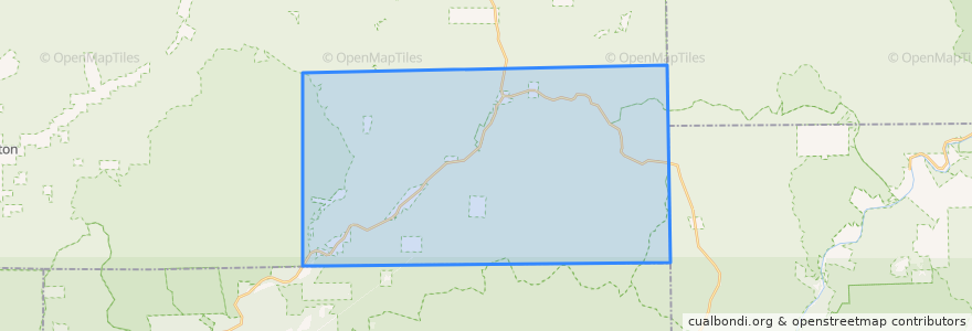Mapa de ubicacion de Stewardson Township.