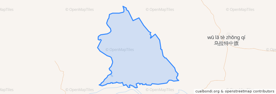 Mapa de ubicacion de 呼鲁斯太苏木 ᠬᠤᠯᠤᠰᠤᠲᠠᠢ ᠰᠤᠮᠤ.