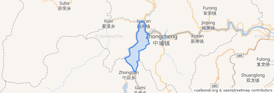 Mapa de ubicacion de Nan'an.