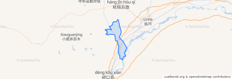 Mapa de ubicacion de 头道桥镇.