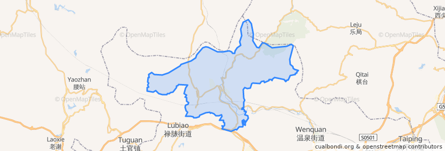 Mapa de ubicacion de 青龙街道.